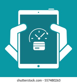 Steady banking services - Vector web icon