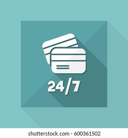 Steady banking services - Vector web icon