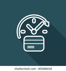 Steady banking services - Vector web icon