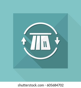 Steady banking services - Vector web icon