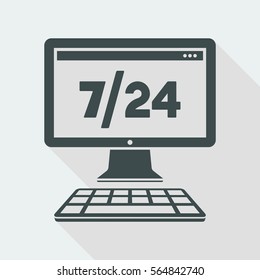 Steady data services - Vector web icon