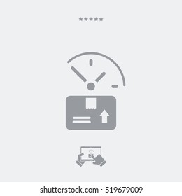 Steady delivery service 24/7 - Vector web icon
