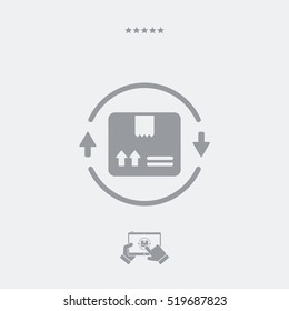 Steady delivery service 24/7 - Vector web icon