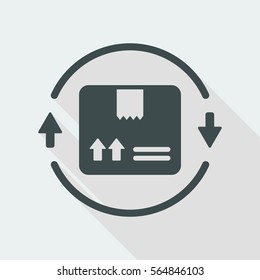 Steady delivery service 24/7 - Vector web icon