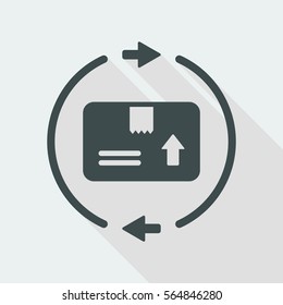 Steady delivery service 24/7 - Vector web icon