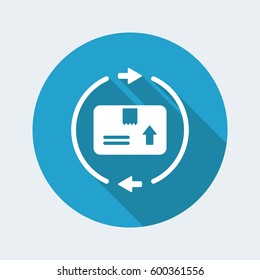 Steady delivery service 24/7 - Vector web icon