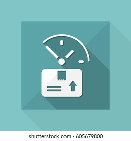 Steady delivery service 24/7 - Vector web icon