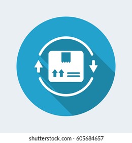 Steady delivery service 24/7 - Vector web icon