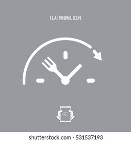 Steady excellent food services - Vector web icon