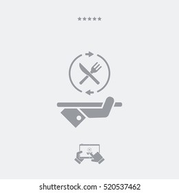 Steady food services - Vector web icon