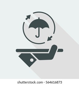 Steady full protection service - Vector web icon