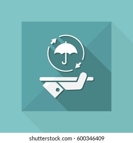 Steady full protection service - Vector web icon