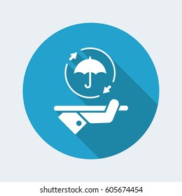 Steady full protection service - Vector web icon