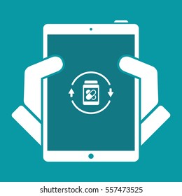 Steady medical services 24/7 - Vector web icon