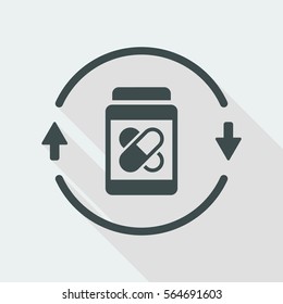 Steady medical services 24/7 - Vector web icon
