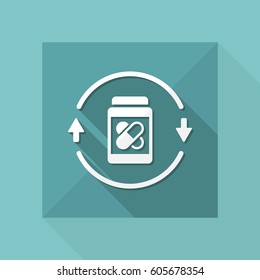 Steady medical services 24/7 - Vector web icon