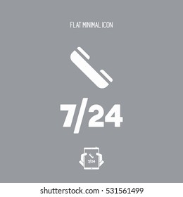 Steady phone support - Vector web icon