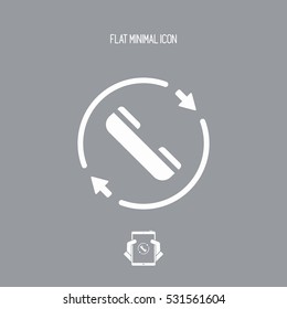 Steady phone support - Vector web icon
