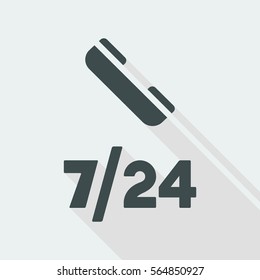 Steady phone support - Vector web icon