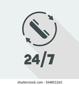 Steady phone support - Vector web icon