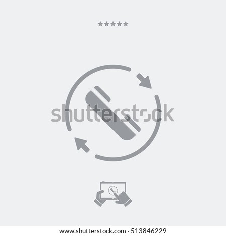 Steady phone support - Vector web icon