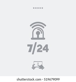 Steady protection service - Vector web icon