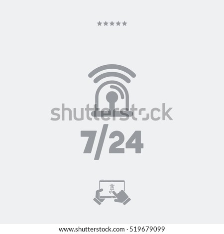 Steady protection service - Vector web icon