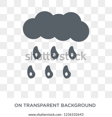 steady rain icon. steady rain design concept from Weather collection. Simple element vector illustration on transparent background.