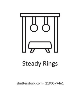 Steady Rings vector outline Icon Design illustration. Sports And Awards Symbol on White background EPS 10 File