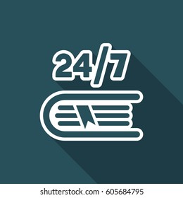 Steady school support - Vector web icon