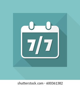 Steady services seven days - Vector web icon