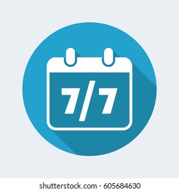 Steady services seven days - Vector web icon