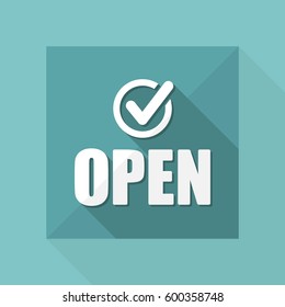 Steady shopping services 24/7 - Vector web icon