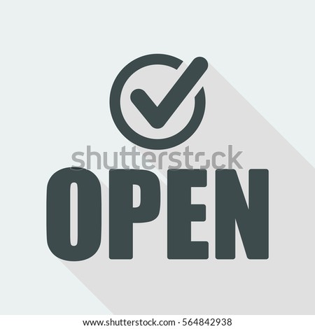 Steady shopping services 24/7 - Vector web icon