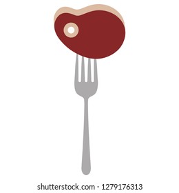Steaf of meat design