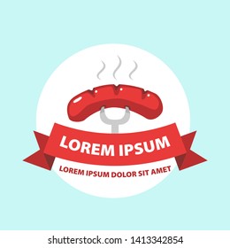Steak bar logo. Restaurant logo design concept. Menu cuisine logo template