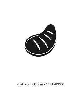 Steak Bar and Restaurant Icon Logo Vector