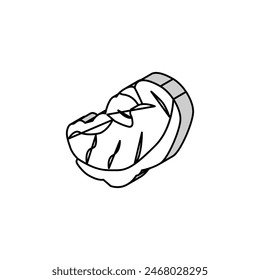 steak beef isometric icon vector. steak beef sign. isolated symbol illustration