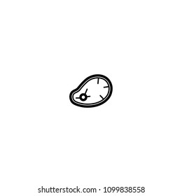 Steak beef, lamb, meat, barbecue simple line icon vector illustration symbol pictogram