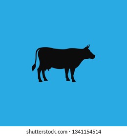 steak cow icon vector