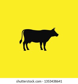 steak cow icon vector