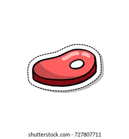 steak doodle icon