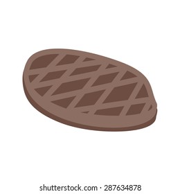 Steak, grill, grilled icon vector image. Can also be used for eatables, food and drinks. Suitable for use on web apps, mobile apps and print media