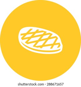 Steak, grill, grilled icon vector image. Can also be used for eatables, food and drinks. Suitable for use on web apps, mobile apps and print media