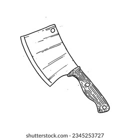 steak house hand drawing doodle