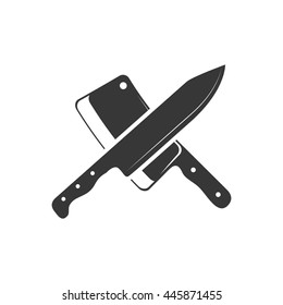 Steak house instrument concept represented by knife icon. isolated and flat illustration 