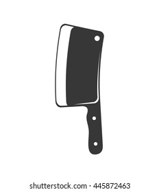 Steak house instrument concept represented by knife icon. isolated and flat illustration 