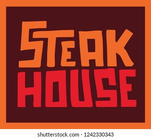 Steak house logo