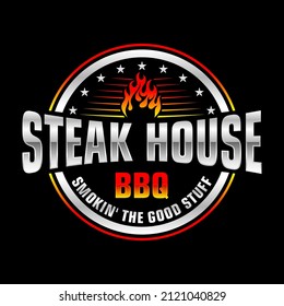 Steak House Logo can be use for icon, sign, logo and etc