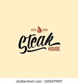 Steak house logo concept for restaurant or eatery, prefessional services for branding your company, organization, event and business